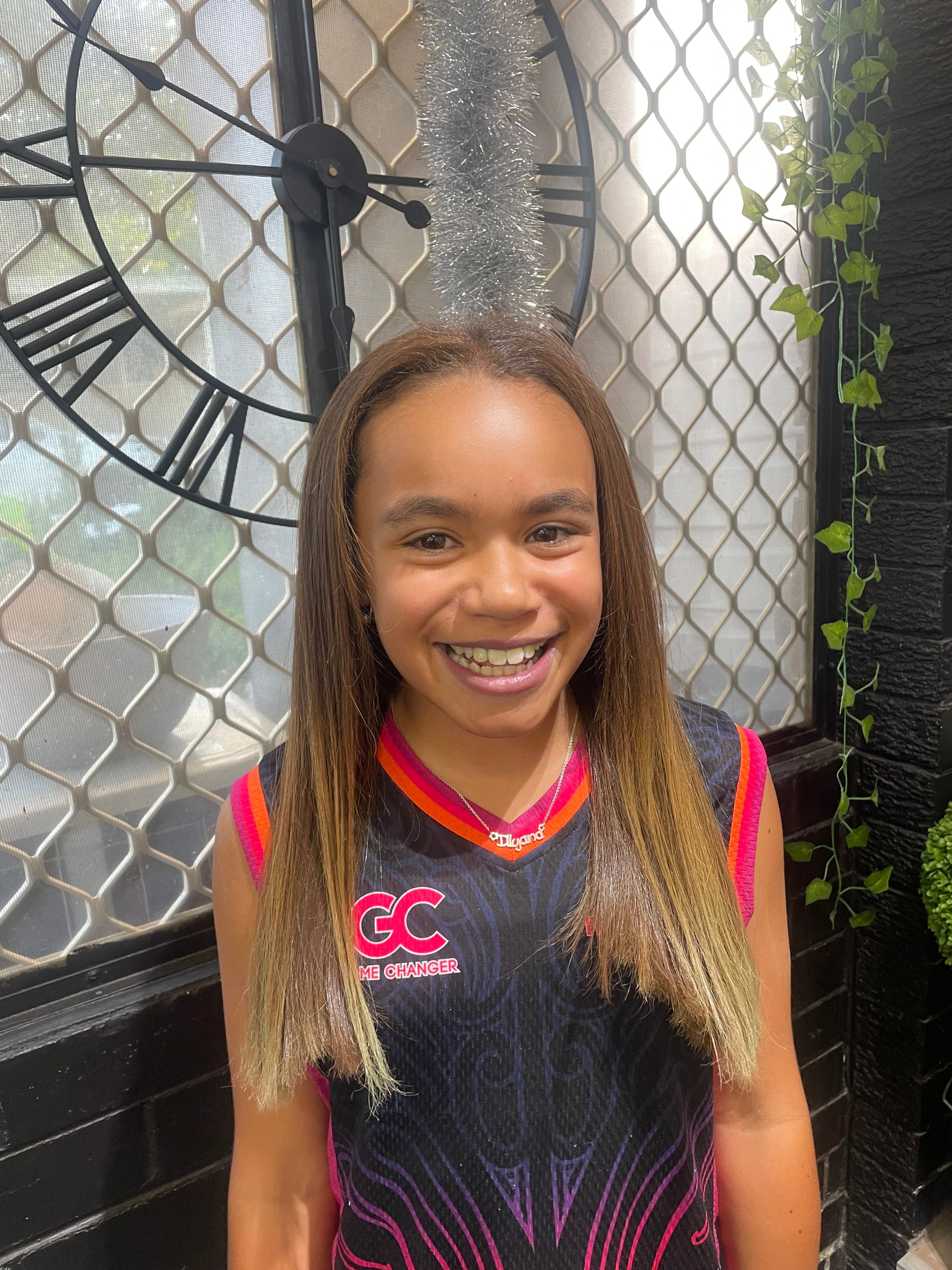 Here’s a photo of a girl with Fijian background after her QIQI Vega Hair Smoothing Treatment