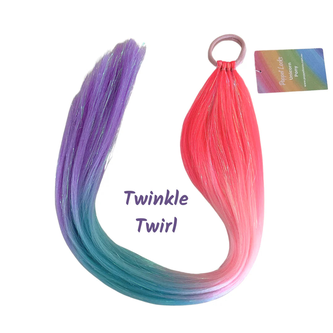 Poppet Locks Unicorn Straight Ponytail