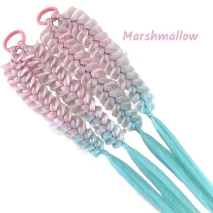 Poppet Locks Mermaid Plaited Piggy Tail Sets