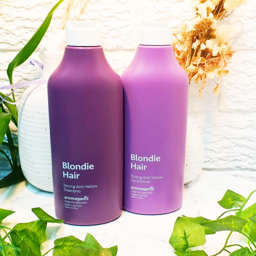 Aromaganic Blondie Hair Strong Anti Yellow Shampoo & Conditioner Duo Pack