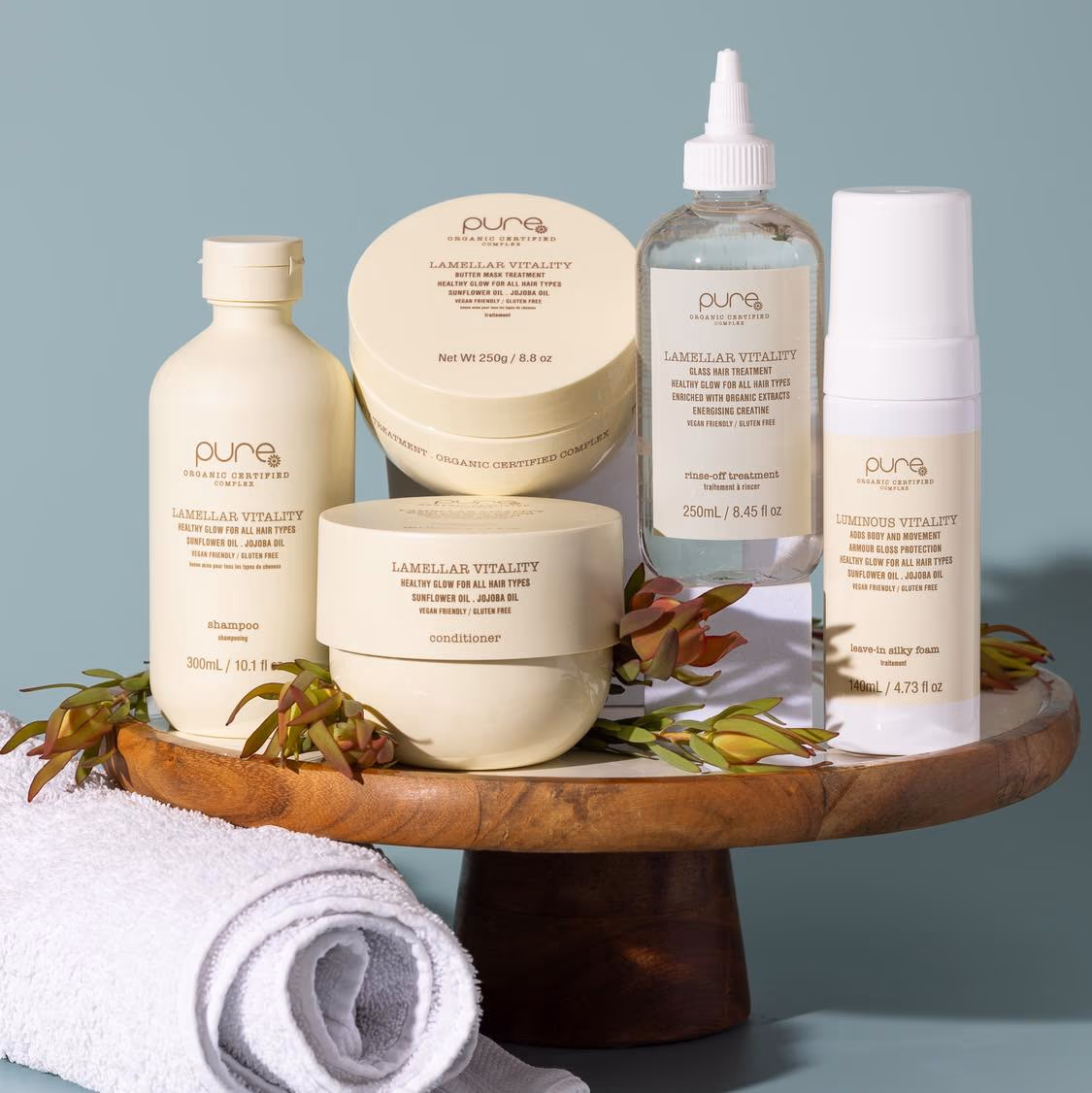 Pure organic hair care products
