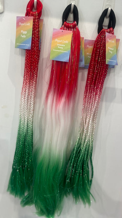 Christmas Reusable Ponytails